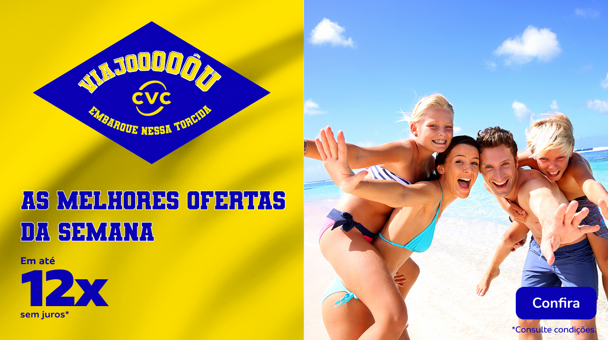 As MELHORES OFERTAS no ANIVERSÁRIO CVC