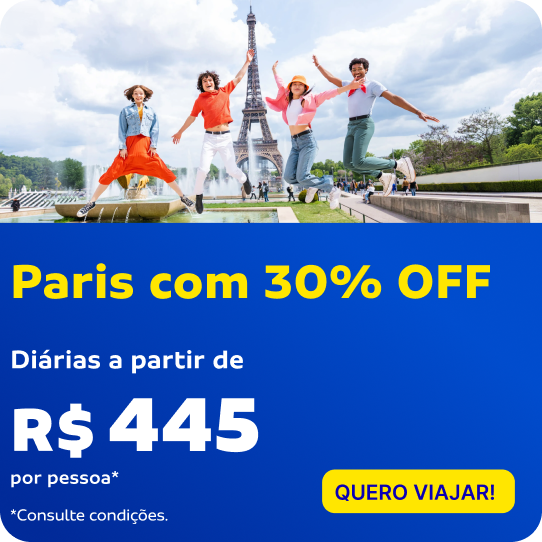 Paris com 30% OFF