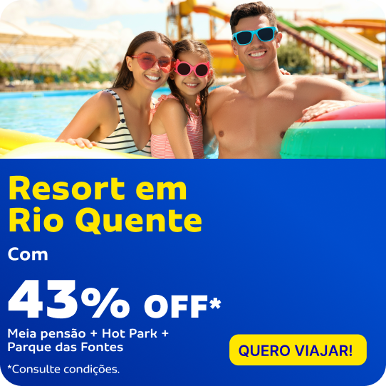 Resort em Rio Quente com 43% OFF