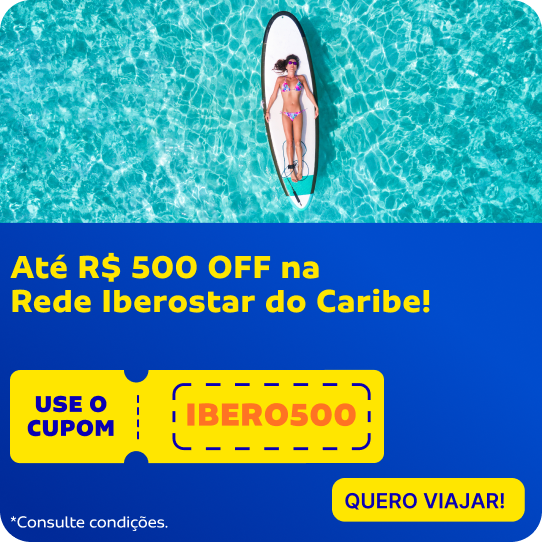 Até R$ 500 OFF na Rede Iberostar do Caribe! Use o cupom IBERO500