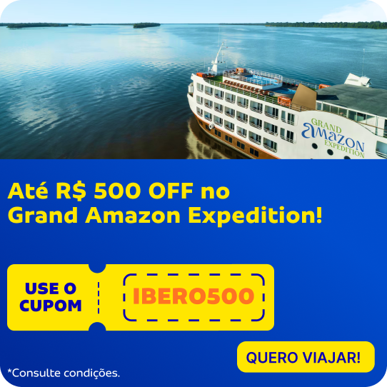 Até R$ 500 OFF no Grand Amazon Expedition! Use o cupom IBERO500