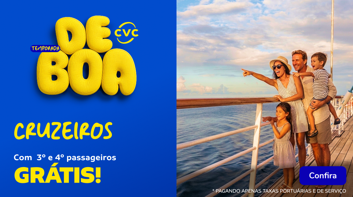 Cruzeiros com passageiros grátis!