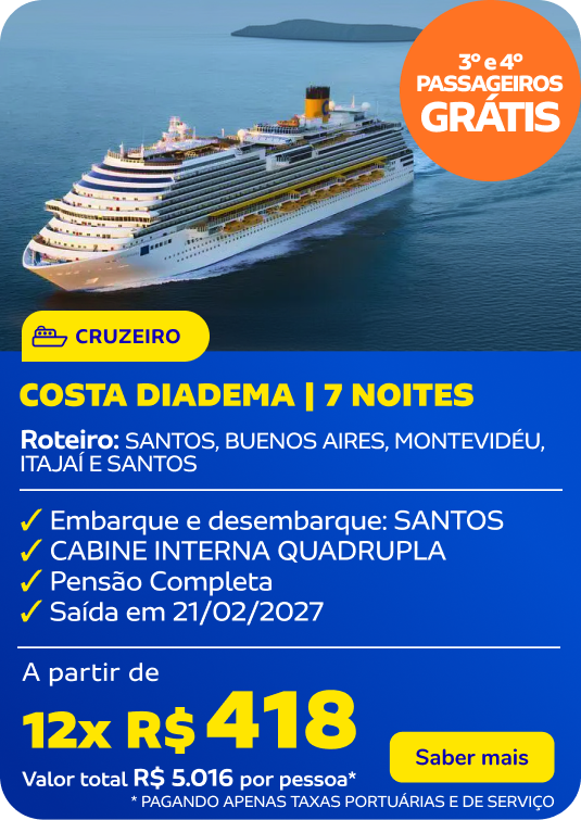 COSTA DIADEMA | 7 Noites