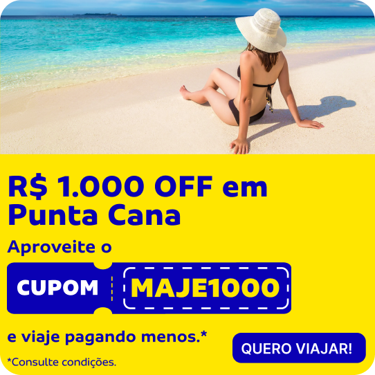 R$ 1.000 OFF em Punta Cana