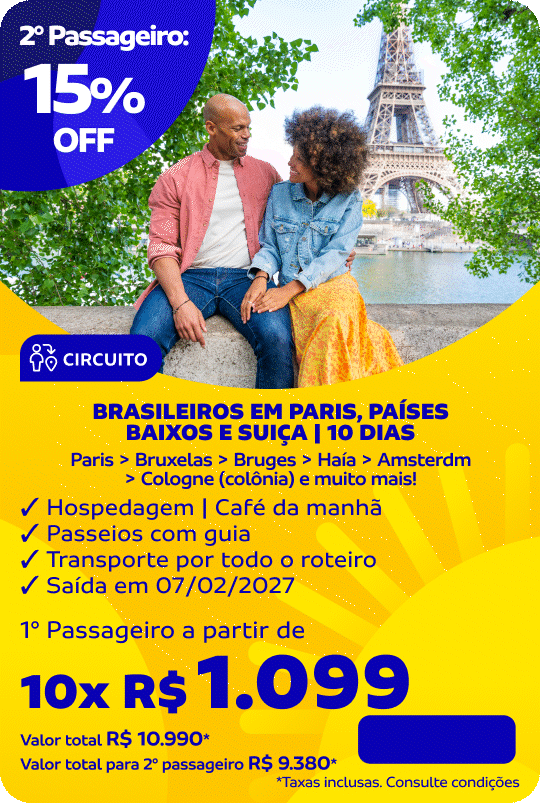 BRASILEIROS EM PARIS, PAÍSES BAIXOS E SUIÇA | 10 dias
