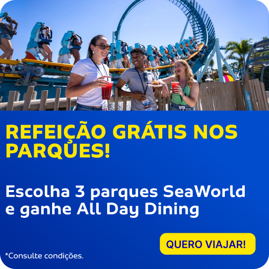 Escolha 3 parques SeaWorld e ganhe All Day Dining