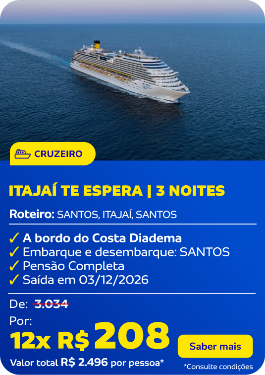  Itajaí te espera | 3 noites