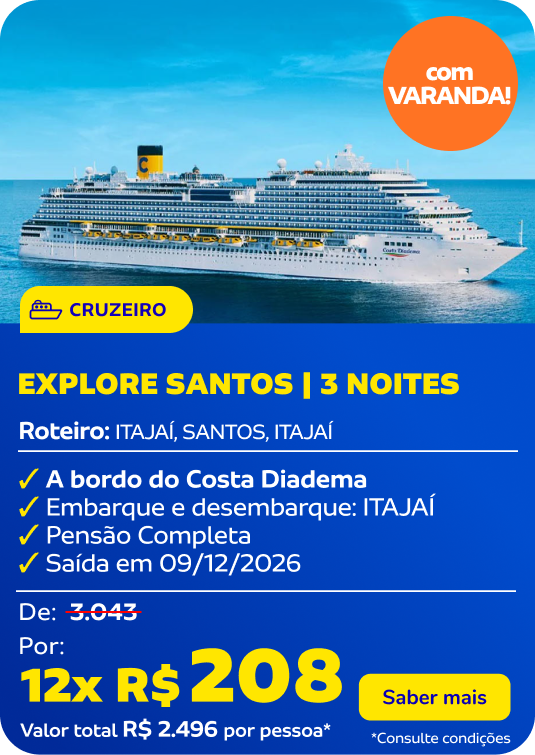 Explore Santos | 3 noites