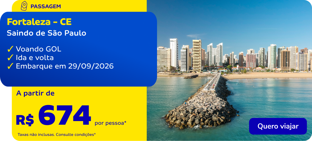 Passagem aérea Fortaleza - CE