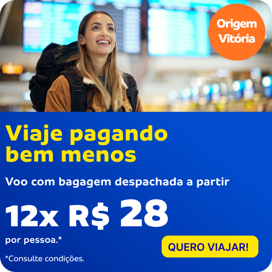Viaje pagando bem menos