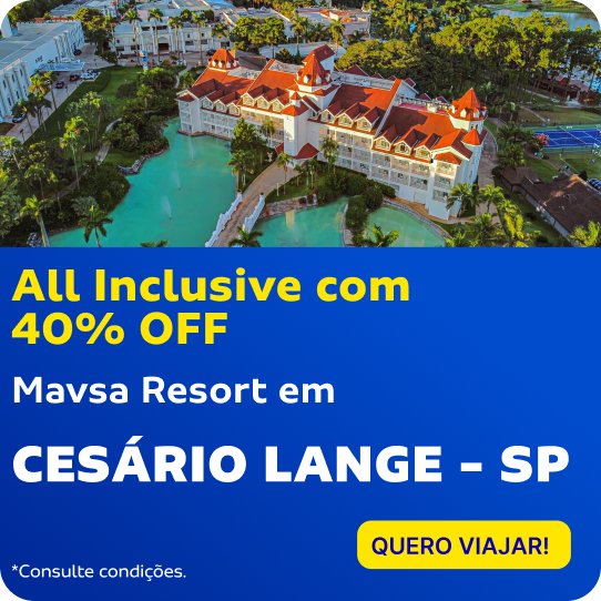 All Inclusive com 40% OFF - Mavsa Resort em CESÁRIO LANGE - SP