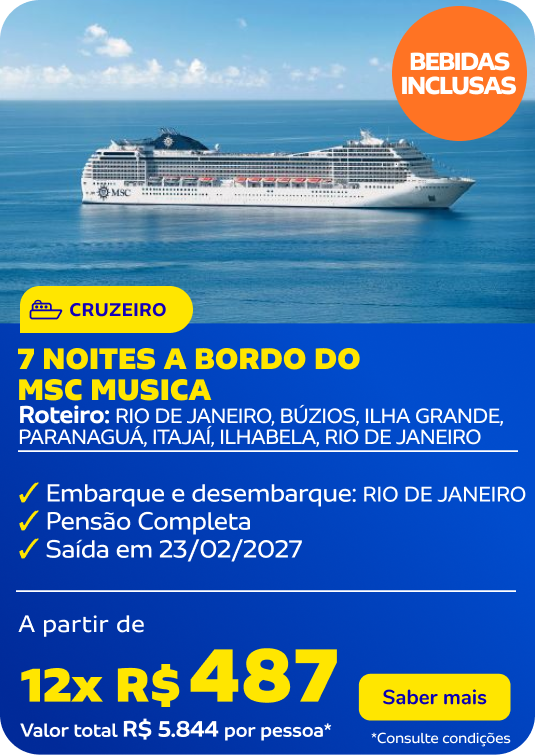 7 NOITES A BORDO DO MSC MUSICA