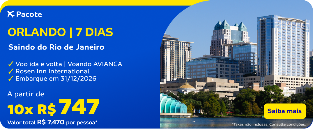ORLANDO | 7 DIAS Saindo de RIO DE JANEIRO
