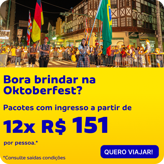 Bora brindar na Oktoberfest? Pacotes com ingresso a partir de 12 x R$ 151