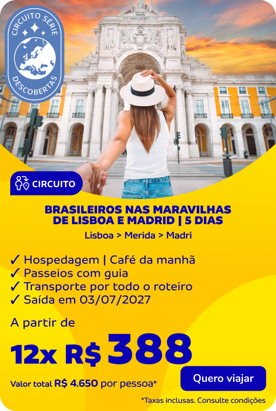 Brasileiros nas maravilhas de Lisboa e Madrid | 5 dias