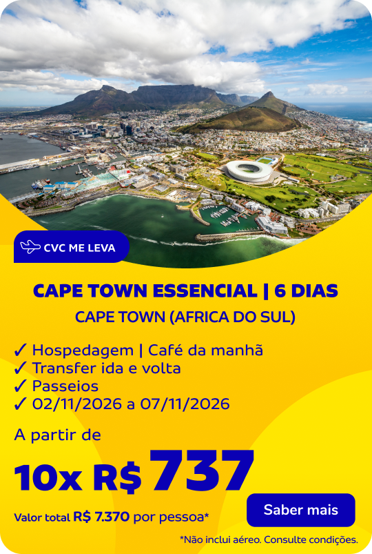 CAPE TOWN ESSENCIAL | 6 DIAS