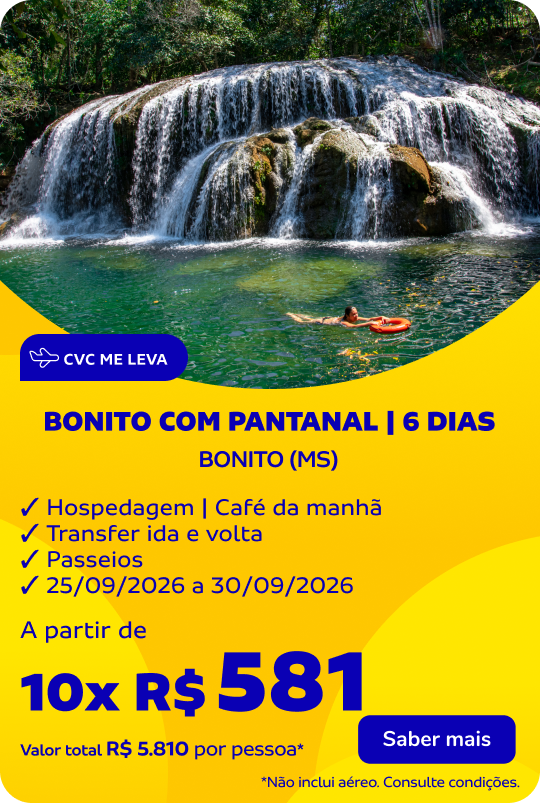 BONITO COM PANTANAL | 6 DIAS
