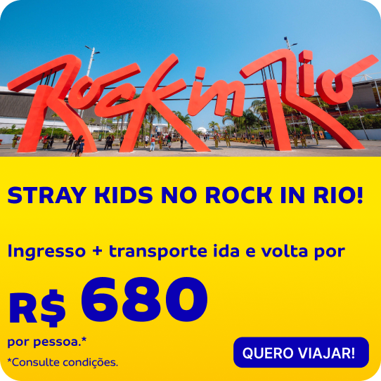 STRAY KIDS NO ROCK IN RIO! Ingresso + transporte ida e volta por R$ 680.