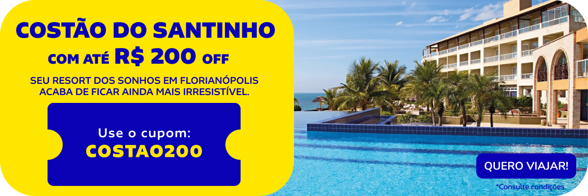 COSTÃO DO SANTINHO COM R$ 200 OFF