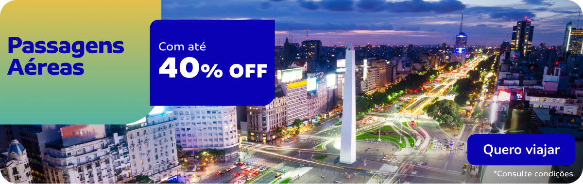 Passagens Aéreas com até 40% OFF