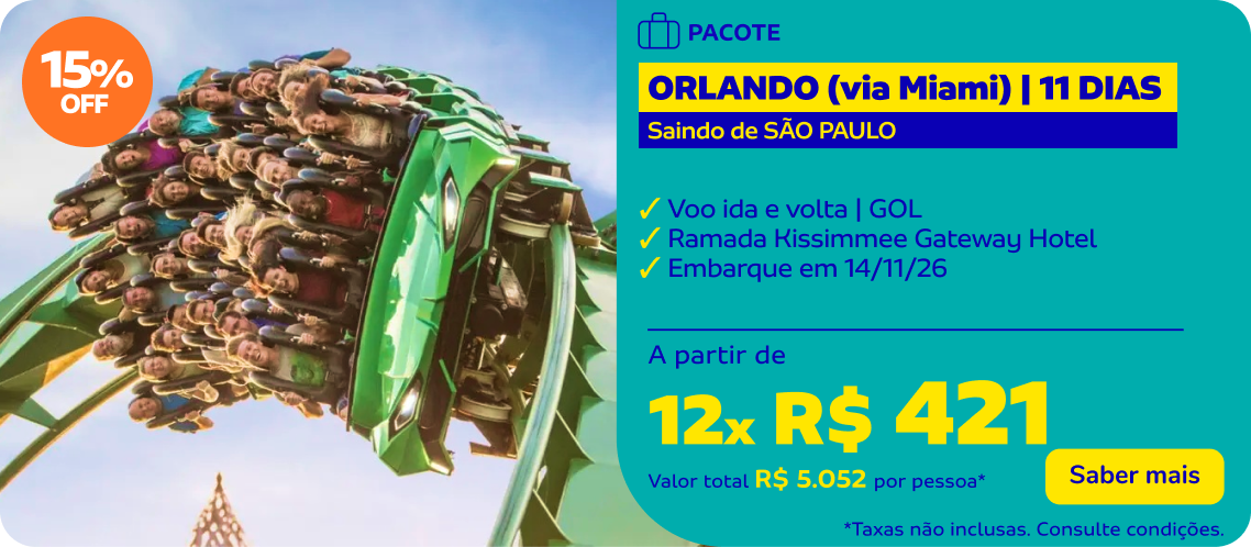 ORLANDO (via Miami) | 11 DIAS