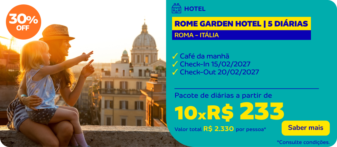 ROME GARDEN HOTEL | 5 DIÁRIAS