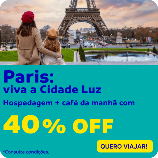 Paris: viva a Cidade Luz! Hospedagem + café da manhã com 40% OFF