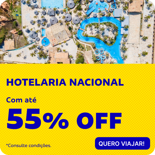 HOTELARIA NACIONAL COM ATÉ 55%OFF