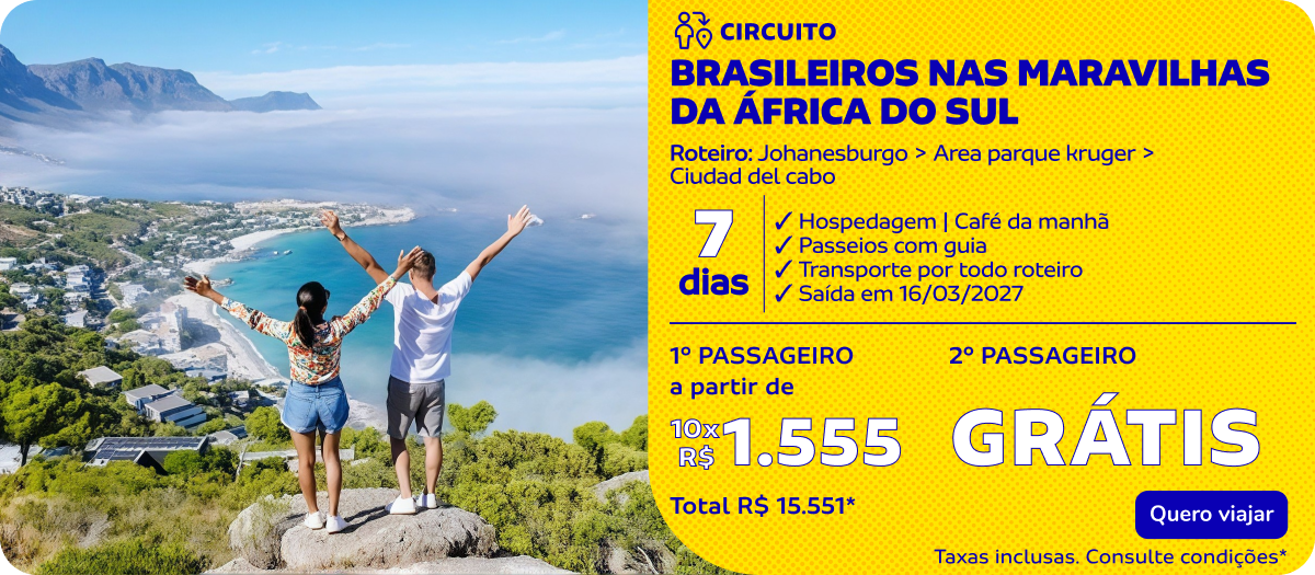 BRASILEIROS NAS MARAVILHAS DA ÁFRICA DO SUL | 7 dias