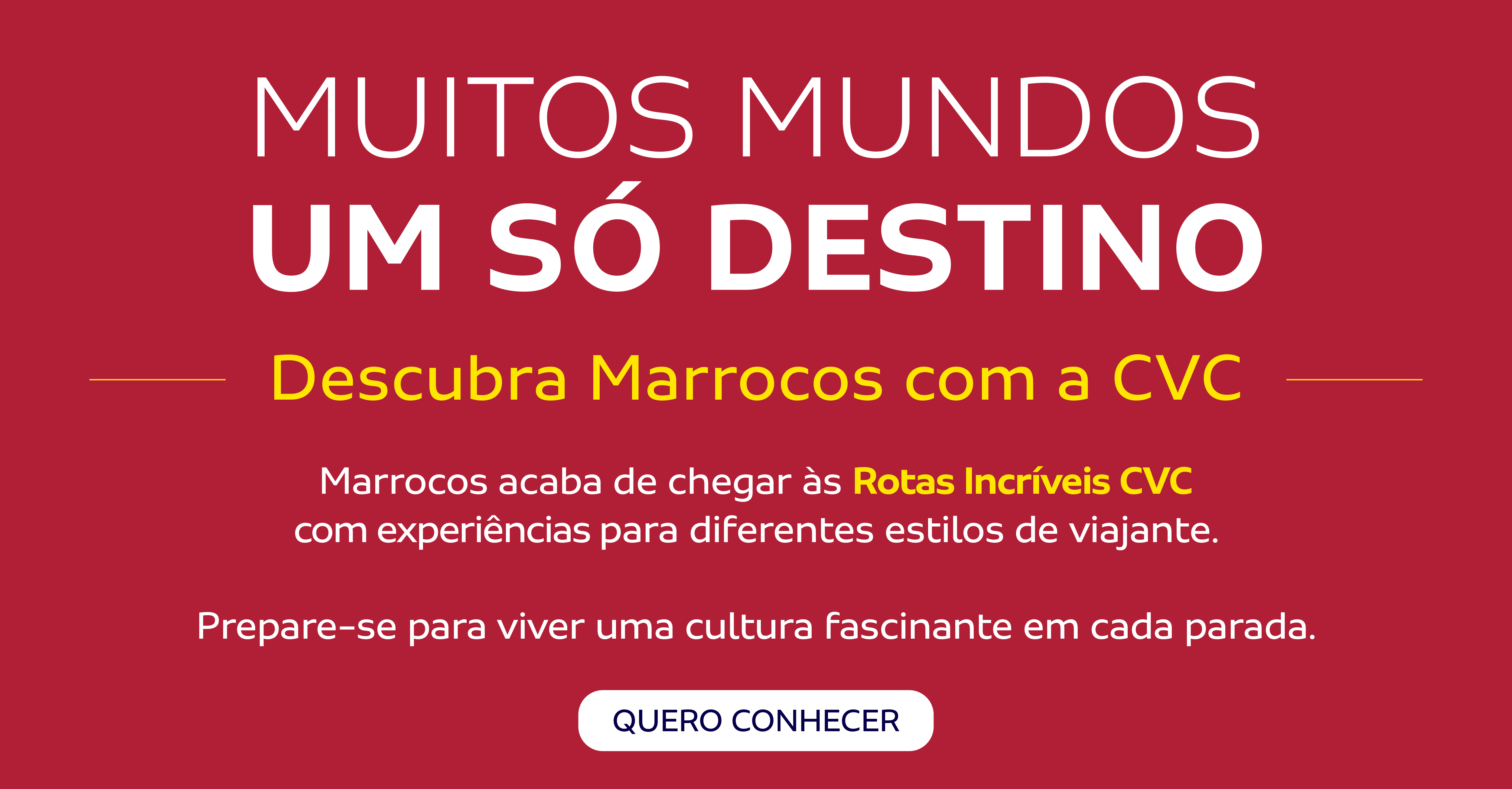 Descubra Marrocos com a CVC