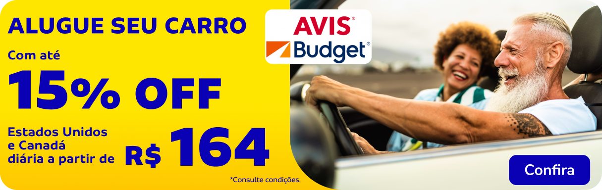 Alugue seu carro com até 15% OFF