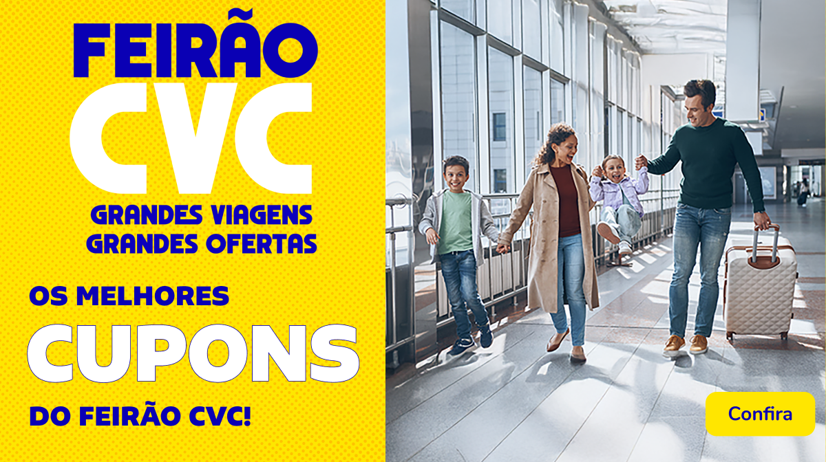 Os MELHORES CUPONS do FEIRÃO CVC!