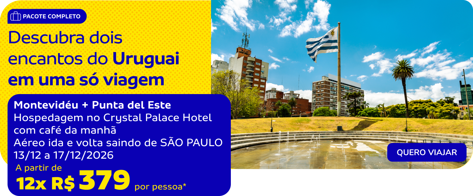 Descubra dois encantos do
Uruguai em uma só viagem