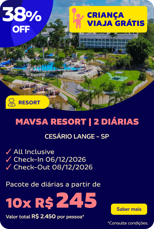 MAVSA RESORT | 2 DIÁRIAS