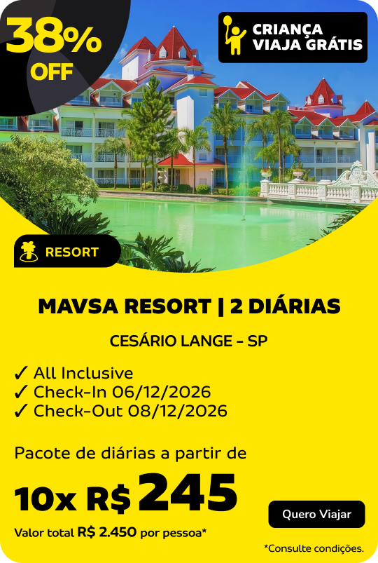 MAVSA RESORT | 2 DIÁRIAS