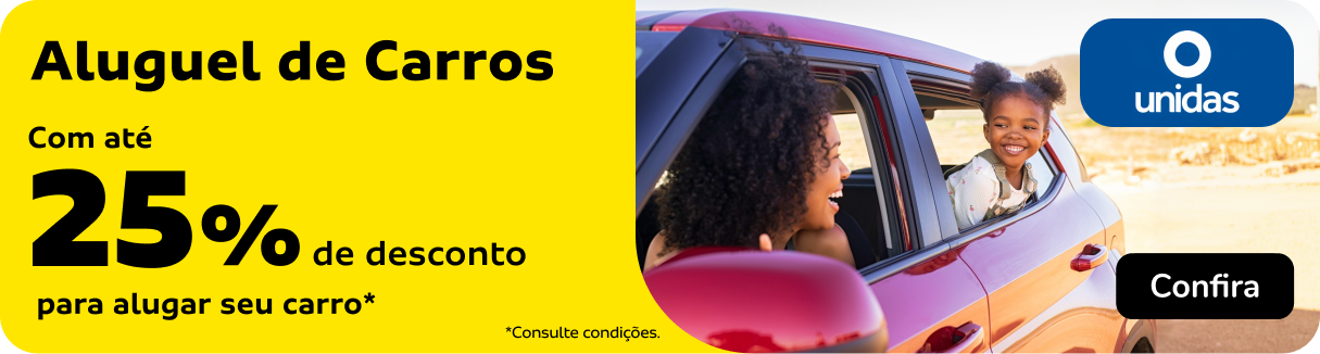 Aluguel de Carros com até 25% OFF