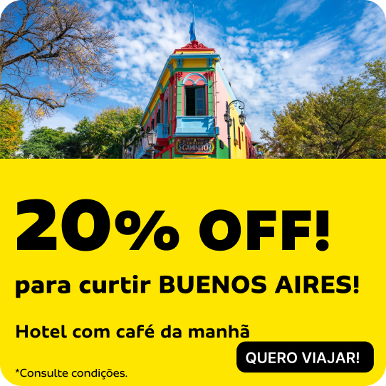 20% OFF para curtir BUENOS AIRES!