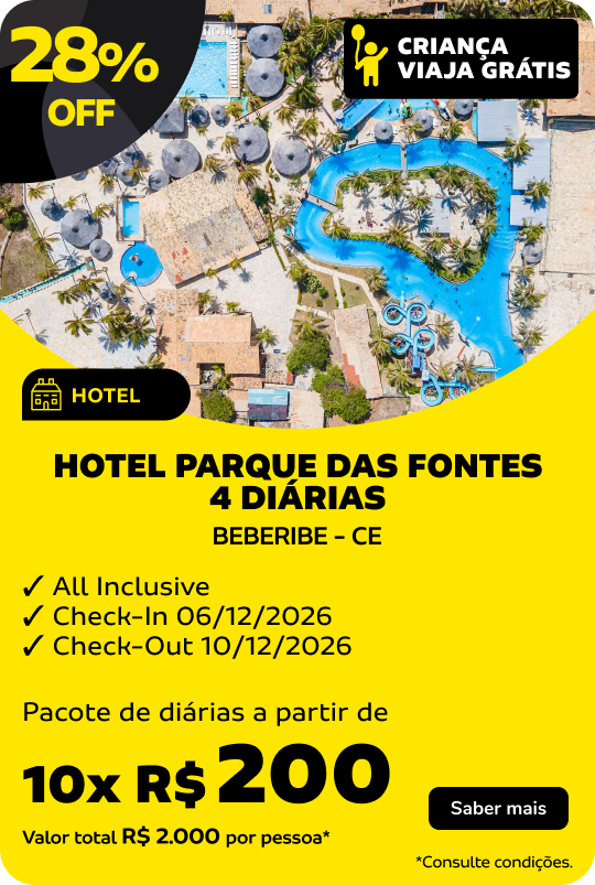 HOTEL PARQUE DAS FONTES | 4 DIÁRIAS