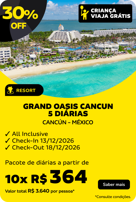 GRAND OASIS CANCUN | 5 DIÁRIAS
