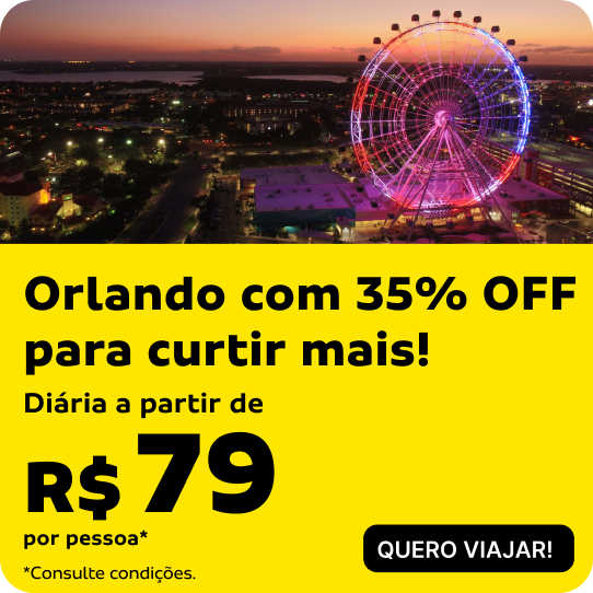 Orlando com 35% OFF para curtir mais!