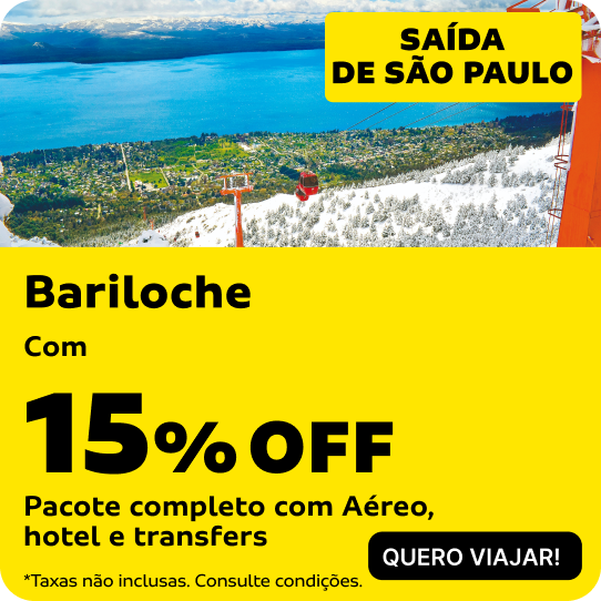 Bariloche com 15% OFF