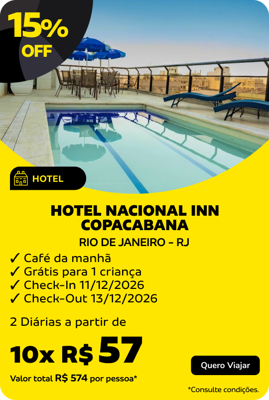 HOTEL NACIONAL INN COPACABANA no RIO DE JANEIRO - RJ