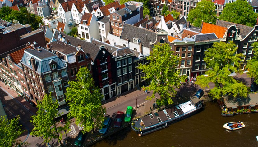 Vista aérea de Amsterdam