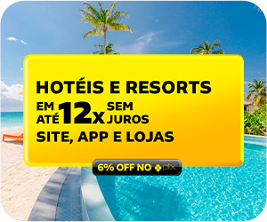 Hotel & pacotes até 12x