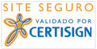 Um site validado pela Certisign indica que nossa empresa concluiu satisfatoriamente todos os procedimentos para determinar que o domínio validado é de propriedade ou se encontra registrado por uma empresa ou organização autorizada a negociar por ela ou exercer qualquer atividade lícita em seu nome.
